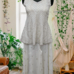 Ivory Sparkle Sharara Set