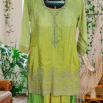 Meadow Green Silk Suit Set