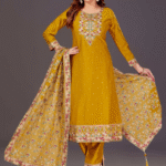 Contemporary Cotton Straight Suit Set